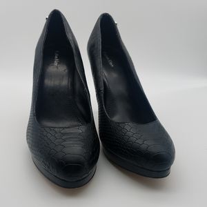Calvin Klien Black Gilda platform heels